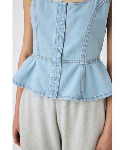 moussyビスチェ MOUSSY | DENIM BARE ビスチェ (ベアトップ ) |SHEL'TTER WEBSTORE