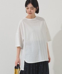 接触冷感オーバーサイズ半袖プルオーバーTシャツ