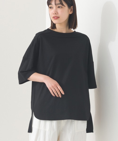 セール】接触冷感オーバーサイズ半袖プルオーバーTシャツ（T