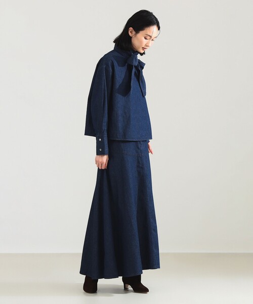 upperhights（アッパーハイツ）の「【別注】upper hights / THE ELSIE ブラウス（シャツ/ブラウス・レディース・ブルー系その他4・ONE SIZE）」の4枚目の写真