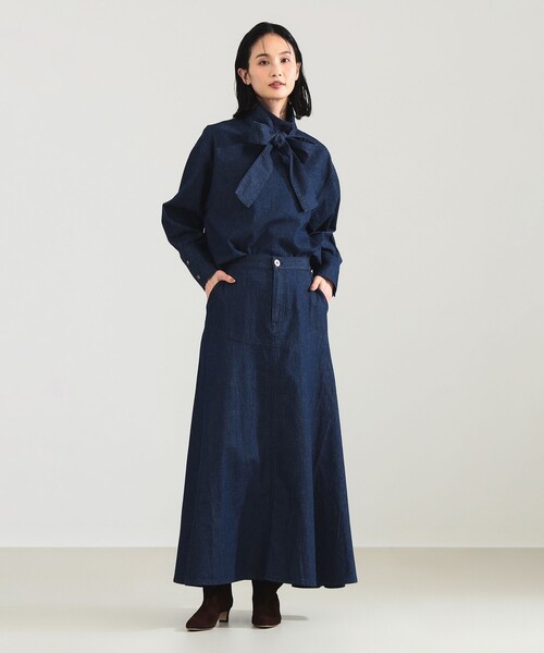upperhights（アッパーハイツ）の「【別注】upper hights / THE ELSIE ブラウス（シャツ/ブラウス・レディース・ブルー系その他4・ONE SIZE）」の5枚目の写真