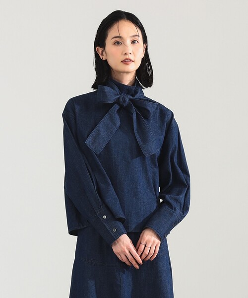 upperhights（アッパーハイツ）の「【別注】upper hights / THE ELSIE ブラウス（シャツ/ブラウス・レディース・ブルー系その他4・ONE SIZE）」の8枚目の写真