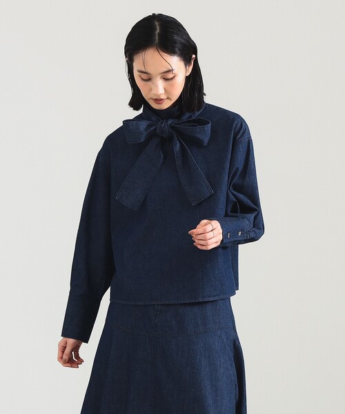 upperhights（アッパーハイツ）の「【別注】upper hights / THE ELSIE ブラウス（シャツ/ブラウス・レディース・ブルー系その他4・ONE SIZE）」の9枚目の写真