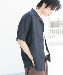 SENSE OF PLACE by URBAN RESEARCH | マーブルオープンカラーショートスリーブシャツ(シャツ/ブラウス)