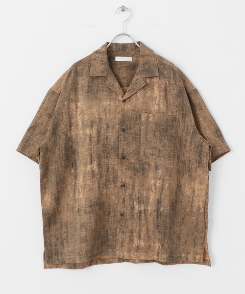 SENSE OF PLACE by URBAN RESEARCH（センスオブプレイスバイアーバンリサーチ）の「マーブルオープンカラーショートスリーブシャツ（シャツ/ブラウス・メンズ・グレー/チャコールグレー/ブルー/ブラウン・MEDIUM/LARGE）」の22枚目の写真