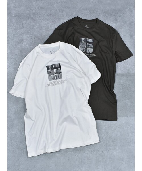 セール】【ARMANI EXCHANGE】ボックスプリントTシャツ ショート
