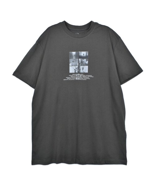 EMPORIO ARMANI ロゴ コットン プリント 半袖 Tシャツ 関送込 セール】【ARMANI EXCHANGE】ボックスプリントTシャツ ショート