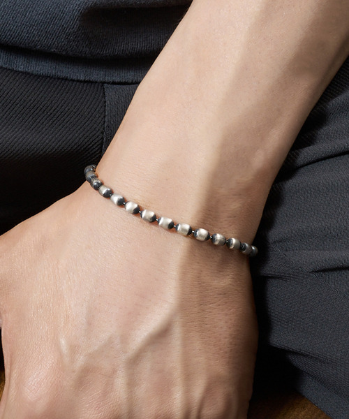 GILD ギルド / Wide oval ball chain bracelet シルバー925ワイド