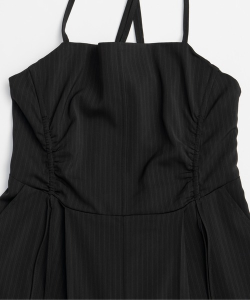 MAISON SPECIAL(メゾンスペシャル)の「Shirring Back Open All-In-One/シャーリングバックオープンオールインワン(つなぎ/オールインワン・レディース・ブラック/グレー・36/38)」の15枚目の写真