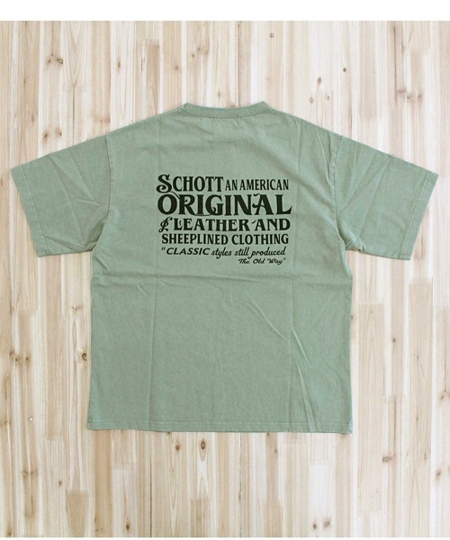 Schott(ショット)の「SNOWWASH T-SHIRT ADVERTISEMENT(Tシャツ/カットソー・メンズ・オリーブ/ネイビー/ブラック・XXL/XL/L/M)」の9枚目の写真