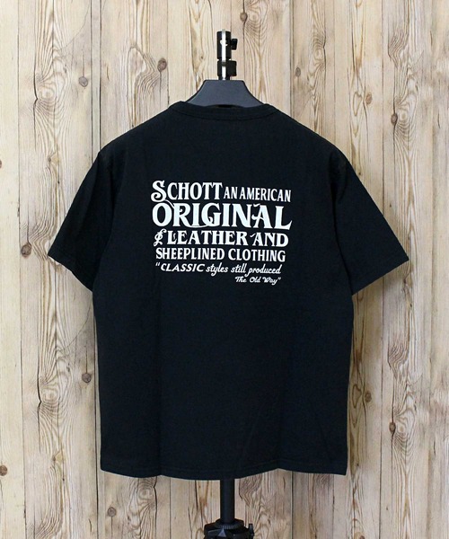 Schott(ショット)の「SNOWWASH T-SHIRT ADVERTISEMENT(Tシャツ/カットソー・メンズ・オリーブ/ネイビー/ブラック・XXL/XL/L/M)」の5枚目の写真