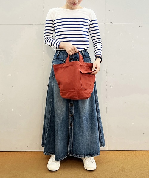 ROOTOTE（ルートート）の「ROOTOTE ルートート SN.デリ .リサイクルコットン-B（トートバッグ・レディース・グレー/ブラック/アイボリー/カーキ/ターコイズブルー・FREE）」の6枚目の写真