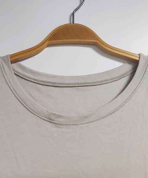 ReRe(リリ)の「ラウンドネックカットソー(Tシャツ/カットソー・レディース・ブラック/ホワイト/ワインレッド/ベージュ/モカ・MEDIUM)」の10枚目の写真