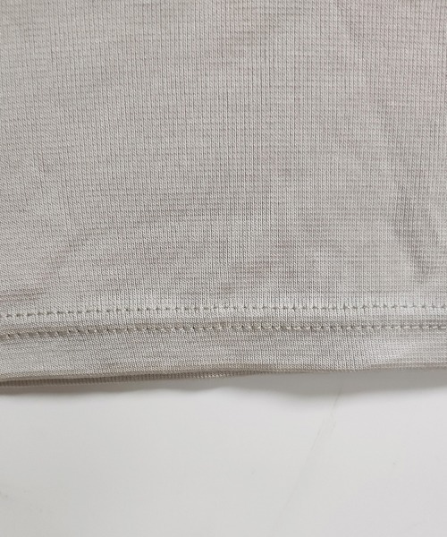 ReRe(リリ)の「ラウンドネックカットソー(Tシャツ/カットソー・レディース・ブラック/ホワイト/ワインレッド/ベージュ/モカ・MEDIUM)」の7枚目の写真