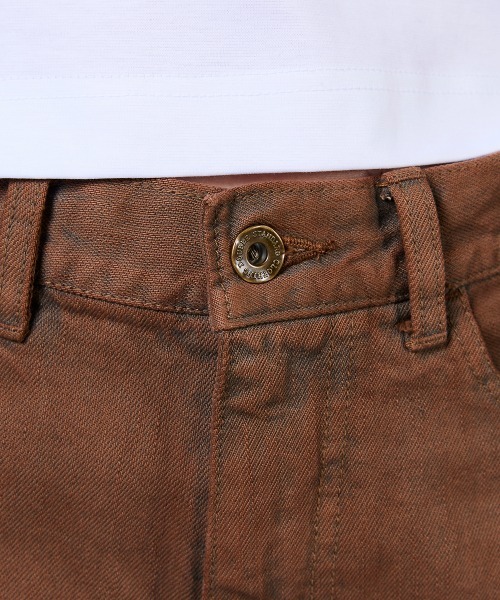DOUBLE STANDARD CLOTHING(ダブルスタンダードクロージング)の「13.5oz クランチデニムパンツ(デニムパンツ・レディース・キャメル・36/38/34)」の10枚目の写真