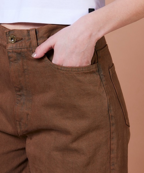 DOUBLE STANDARD CLOTHING(ダブルスタンダードクロージング)の「13.5oz クランチデニムパンツ(デニムパンツ・レディース・キャメル・36/38/34)」の11枚目の写真