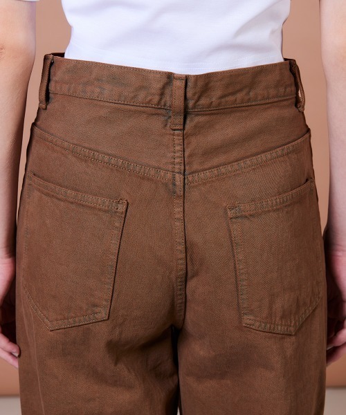 DOUBLE STANDARD CLOTHING(ダブルスタンダードクロージング)の「13.5oz クランチデニムパンツ(デニムパンツ・レディース・キャメル・36/38/34)」の13枚目の写真