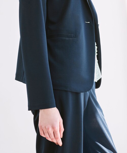 MACKINTOSH LONDON（マッキントッシュ ロンドン）の「サマーポンチジャケット（テーラードジャケット・レディース・ネイビー/ベージュ・40/38）」の9枚目の写真