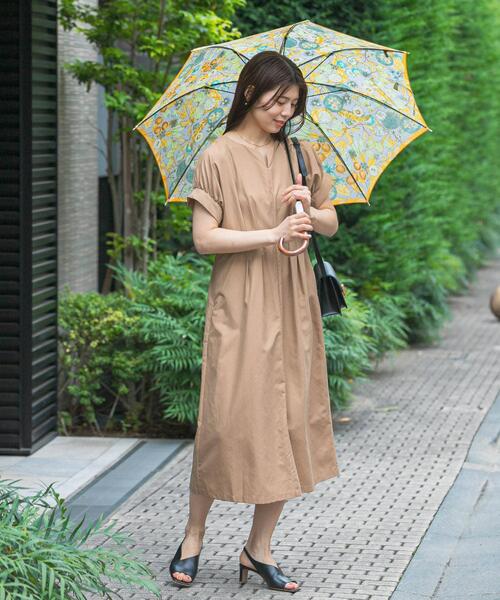 セール】F by ROSSO 撥水ウエストマークドルマンワンピース