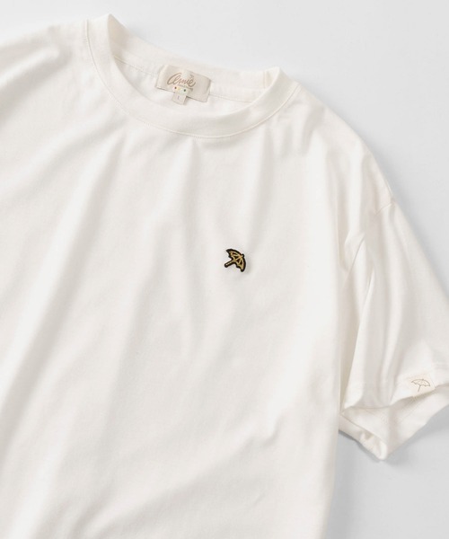 Arnie Arnold Palmer（アーニーアーノルドパーマー）の「【76】【Arnold Palmer/アーノルドパーマー】ワンポイント フェルト刺繍 クルーネックTシャツ コンパクトTシャツ（Tシャツ/カットソー・レディース・ブラック/ホワイト/レッド・M/L/XL）」の2枚目の写真
