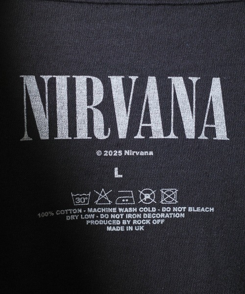 ROCK-OFF(ロックオフ)の「【ROCK-OFF】NIRVANA HAPPY FACE T-SHIRTS(Tシャツ/カットソー・メンズ・ブラック/ホワイト・X-LARGE/LARGE/MEDIUM)」の16枚目の写真