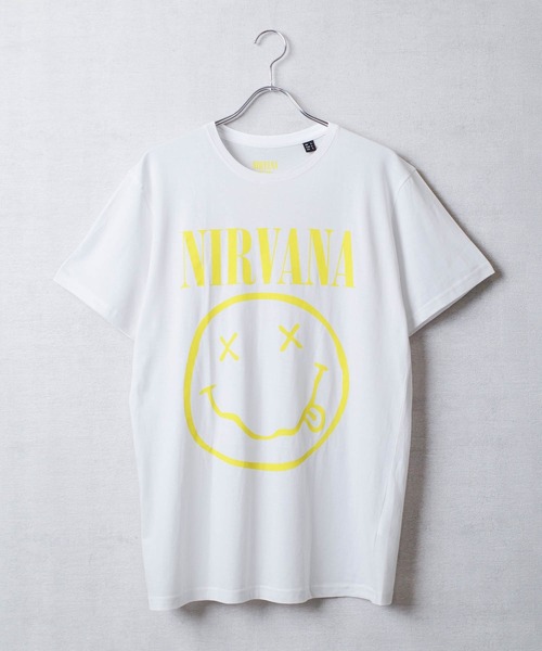 ROCK-OFF(ロックオフ)の「【ROCK-OFF】NIRVANA HAPPY FACE T-SHIRTS(Tシャツ/カットソー・メンズ・ブラック/ホワイト・X-LARGE/LARGE/MEDIUM)」の3枚目の写真