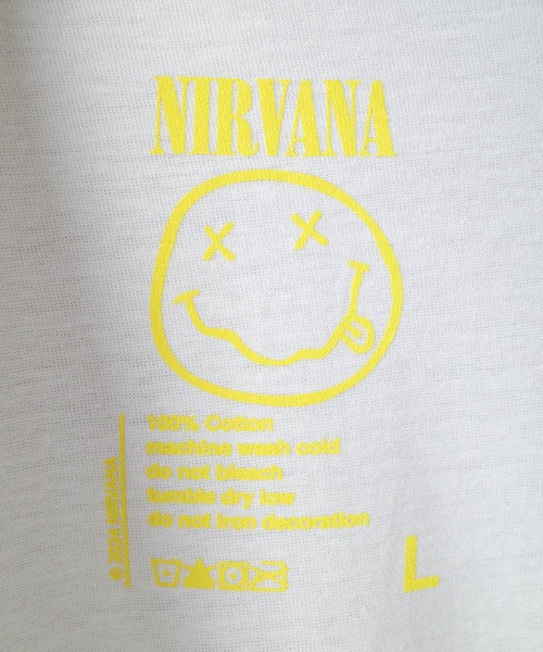ROCK-OFF(ロックオフ)の「【ROCK-OFF】NIRVANA HAPPY FACE T-SHIRTS(Tシャツ/カットソー・メンズ・ブラック/ホワイト・X-LARGE/LARGE/MEDIUM)」の5枚目の写真