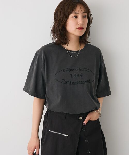 CRAFT STANDARD BOUTIQUE(クラフトスタンダードブティック)の「ピグメント刺繍TEE2【ユニセックス】(Tシャツ/カットソー・レディース・ベージュ/グレー/チャコールグレー・M/L)」の18枚目の写真