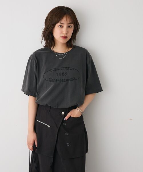 CRAFT STANDARD BOUTIQUE(クラフトスタンダードブティック)の「ピグメント刺繍TEE2【ユニセックス】(Tシャツ/カットソー・レディース・ベージュ/グレー/チャコールグレー・M/L)」の11枚目の写真
