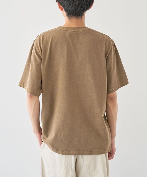 CRAFT STANDARD BOUTIQUE(クラフトスタンダードブティック)の「ピグメント刺繍TEE2【ユニセックス】(Tシャツ/カットソー・レディース・ベージュ/グレー/チャコールグレー・M/L)」の4枚目の写真
