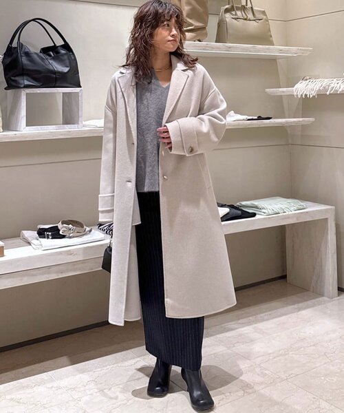 セール】【デコルテ美人ニット】ファーウールキーネックニット（ニット