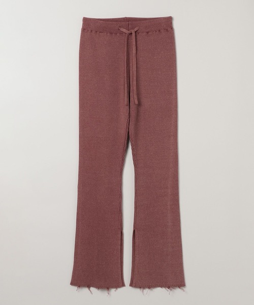 JEANASIS（ジーナシス）の「リブニットフレアパンツ/580175（その他パンツ・レディース・レッド系その他/グレー/ブラック・FREE）」の3枚目の写真