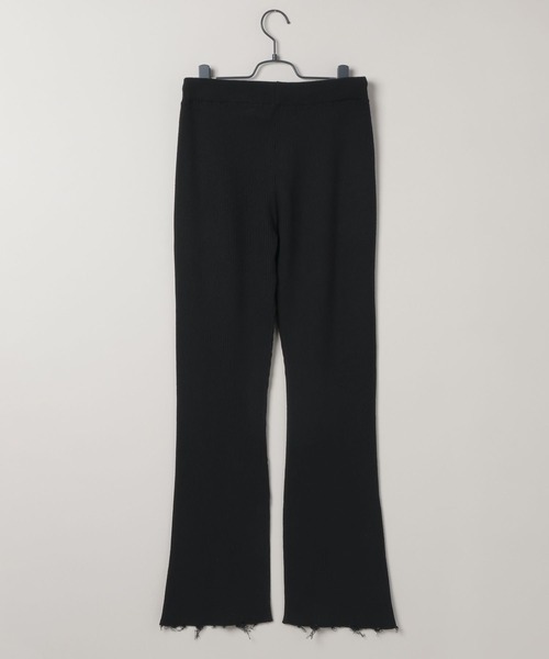 JEANASIS（ジーナシス）の「リブニットフレアパンツ/580175（その他パンツ・レディース・レッド系その他/グレー/ブラック・FREE）」の9枚目の写真