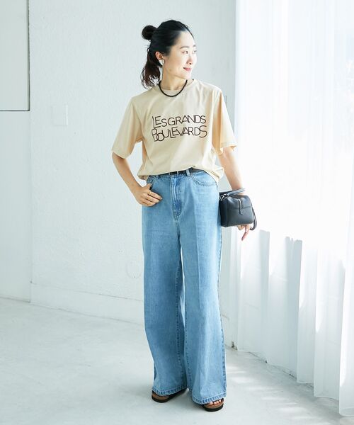 le.coeur blanc（ルクールブラン）の「デニムバギーパンツ（デニムパンツ・レディース・サックスブルー/ブルー・38/36）」の22枚目の写真