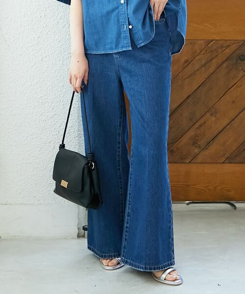 le.coeur blanc（ルクールブラン）の「デニムバギーパンツ（デニムパンツ・レディース・サックスブルー/ブルー・38/36）」の11枚目の写真