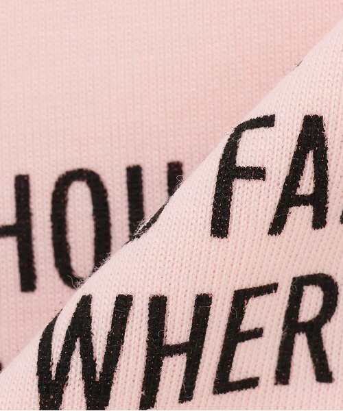 by LOVEiT（バイラビット）の「【接触冷感】ロゴリボンプリントTシャツ（Tシャツ/カットソー・キッズ・オフホワイト/ピンク/ブラック/チャコール・140cm/150cm/160cm/130cm/120cm）」の10枚目の写真