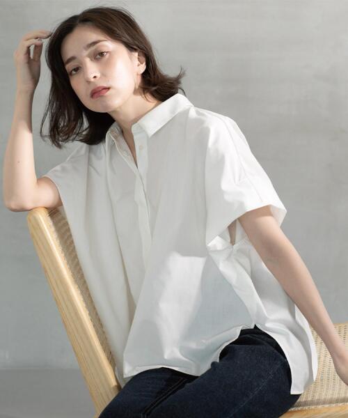 【あいさん専用】自由区ハーレクインコラボ38 自宅洗濯可能　ブラウス　Tシャツ 洗える】ナチュラルタッチボウタイ ブラウス / 自由区 | ファッション