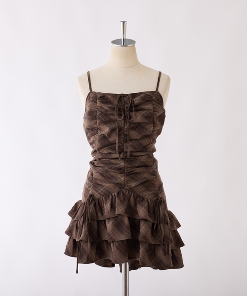 one after another NICE CLAUP（ワンアフターアナザーナイスクラップ）の「アソートドロストキャミチュニック/ミニワンピース（チュニック・レディース・チャコールグレー/アイボリー/ブラック系その他/ブラウン系その他・FREE）」の9枚目の写真