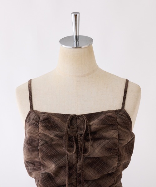 one after another NICE CLAUP（ワンアフターアナザーナイスクラップ）の「アソートドロストキャミチュニック/ミニワンピース（チュニック・レディース・チャコールグレー/アイボリー/ブラック系その他/ブラウン系その他・FREE）」の12枚目の写真