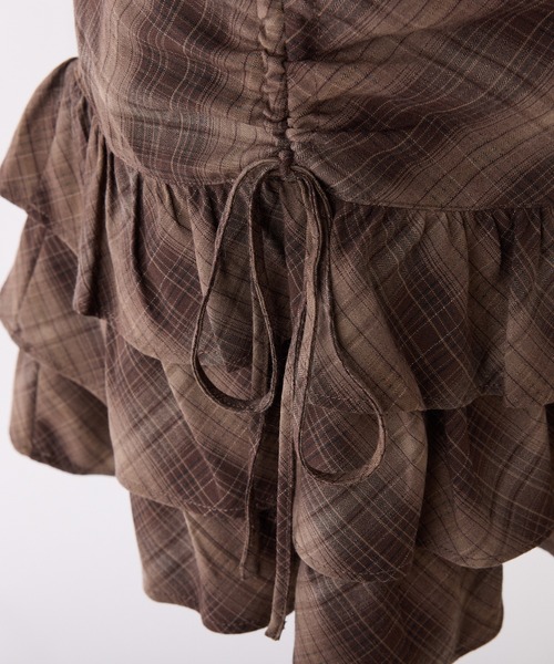 one after another NICE CLAUP（ワンアフターアナザーナイスクラップ）の「アソートドロストキャミチュニック/ミニワンピース（チュニック・レディース・チャコールグレー/アイボリー/ブラック系その他/ブラウン系その他・FREE）」の16枚目の写真