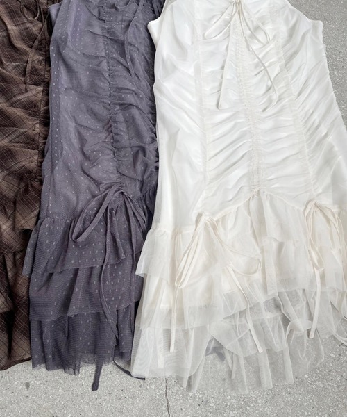 one after another NICE CLAUP（ワンアフターアナザーナイスクラップ）の「アソートドロストキャミチュニック/ミニワンピース（チュニック・レディース・チャコールグレー/アイボリー/ブラック系その他/ブラウン系その他・FREE）」の20枚目の写真