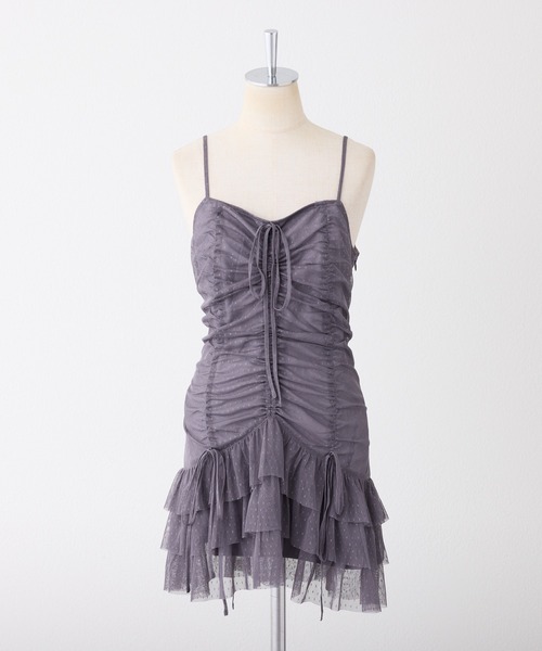 one after another NICE CLAUP（ワンアフターアナザーナイスクラップ）の「アソートドロストキャミチュニック/ミニワンピース（チュニック・レディース・チャコールグレー/アイボリー/ブラック系その他/ブラウン系その他・FREE）」の6枚目の写真