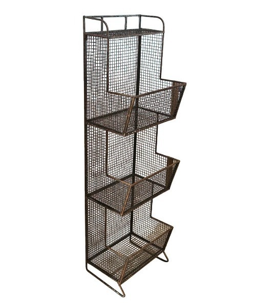 ダルトンWIRE MAGAZINE RACK ワイヤーマガジンラック WIRE MAGAZINE RACK/ワイヤー マガジン ラック アンティーク（収納