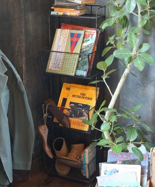WIRE MAGAZINE RACK/ワイヤー マガジン ラック アンティーク