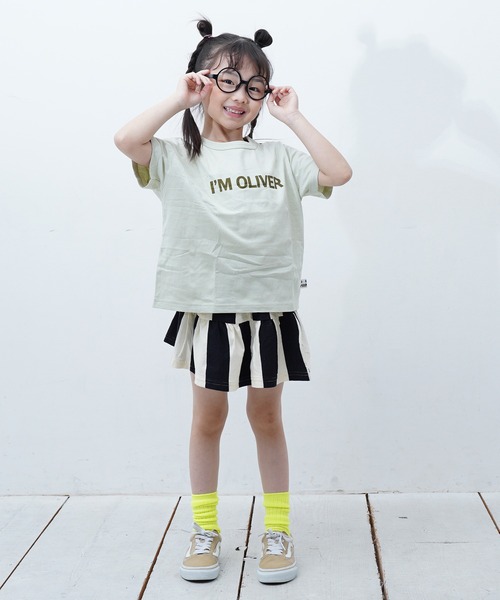 MARKEY'S(マーキーズ)の「マエウシロプリントTシャツ(Tシャツ/カットソー・キッズ・パープル/ライトグリーン/ブラウン/グリーン/オフホワイト・XS/S/M/L/LL)」の10枚目の写真