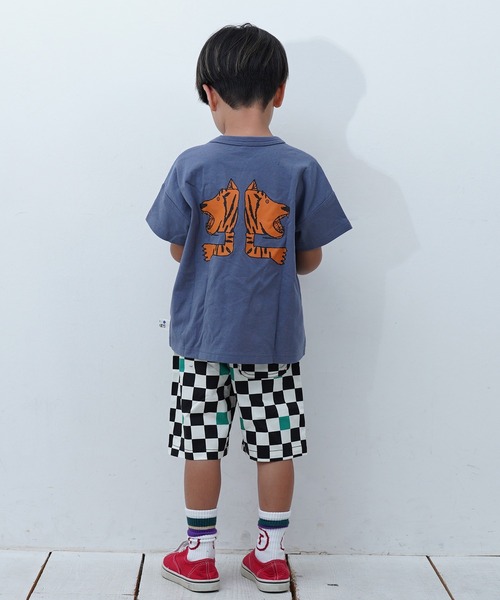MARKEY'S(マーキーズ)の「マエウシロプリントTシャツ(Tシャツ/カットソー・キッズ・パープル/ライトグリーン/ブラウン/グリーン/オフホワイト・XS/S/M/L/LL)」の15枚目の写真