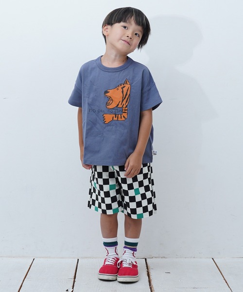 MARKEY'S(マーキーズ)の「マエウシロプリントTシャツ(Tシャツ/カットソー・キッズ・パープル/ライトグリーン/ブラウン/グリーン/オフホワイト・XS/S/M/L/LL)」の13枚目の写真