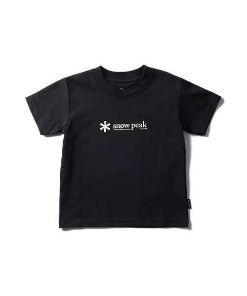 Snow Peak（スノーピーク）の「Snow Peak Logo T-Shirt Kids スノーピーク ロゴTシャツ キッズ（Tシャツ/カットソー・キッズ・ブラック/ホワイト/ベージュ・125cm/95cm/110cm/140cm）」の2枚目の写真