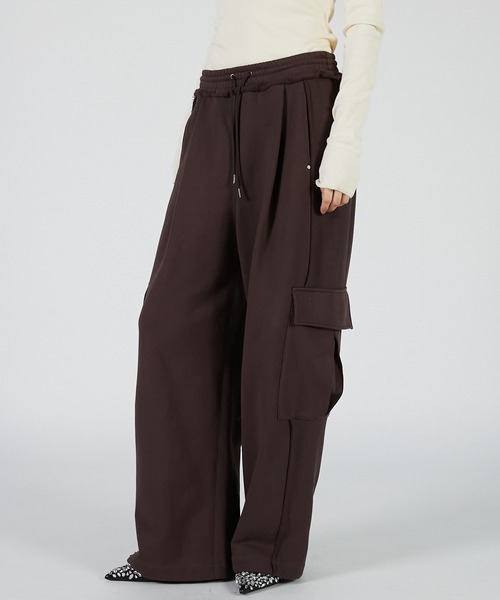 PRANK PROJECT(プランクプロジェクト)の「スウェットカーゴパンツ / Sweat Cargo Pants(カーゴパンツ・レディース・ホワイト/ブラウン/ダークブラック・36/38)」の16枚目の写真