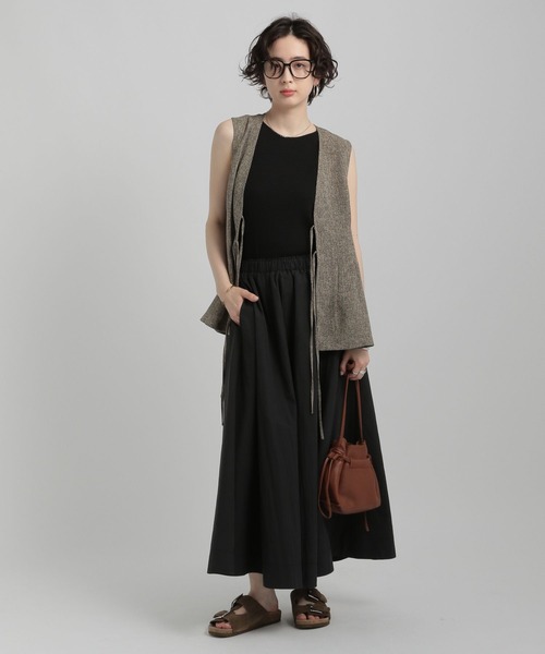 GEORGE'S（ジョージズ）の「ボリュームフレアスカート（スカート・レディース・ブラック/サックスブルー/カーキ・SMALL/MEDIUM）」の4枚目の写真